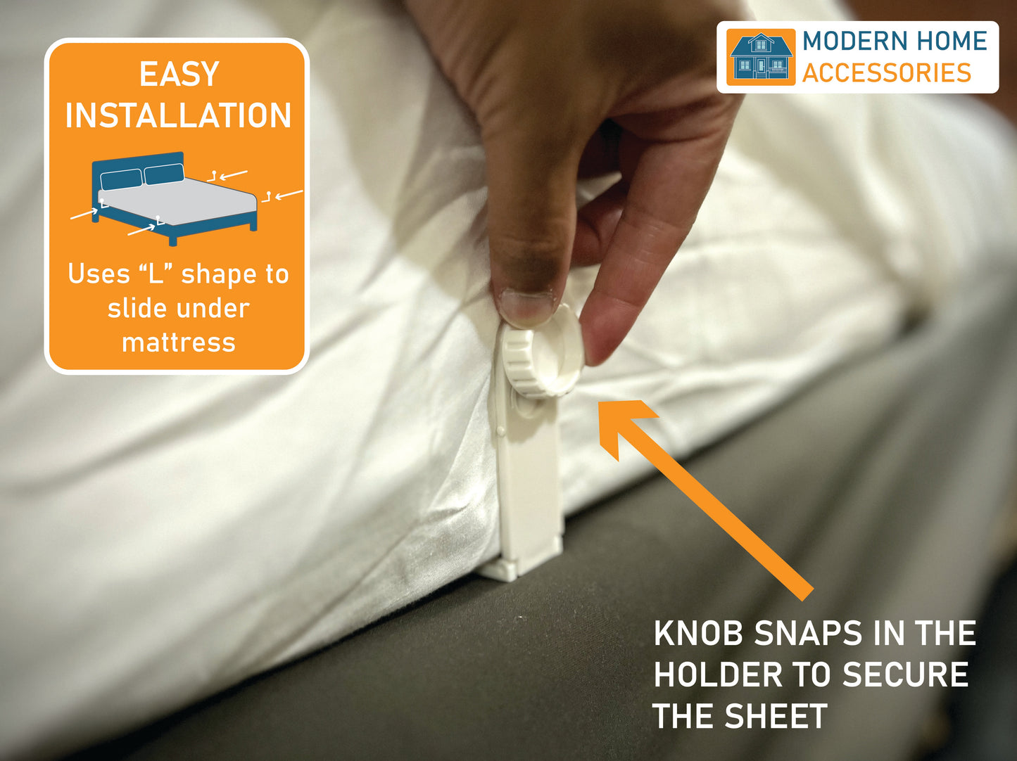 Bedsheet Holders (Pack of 4)