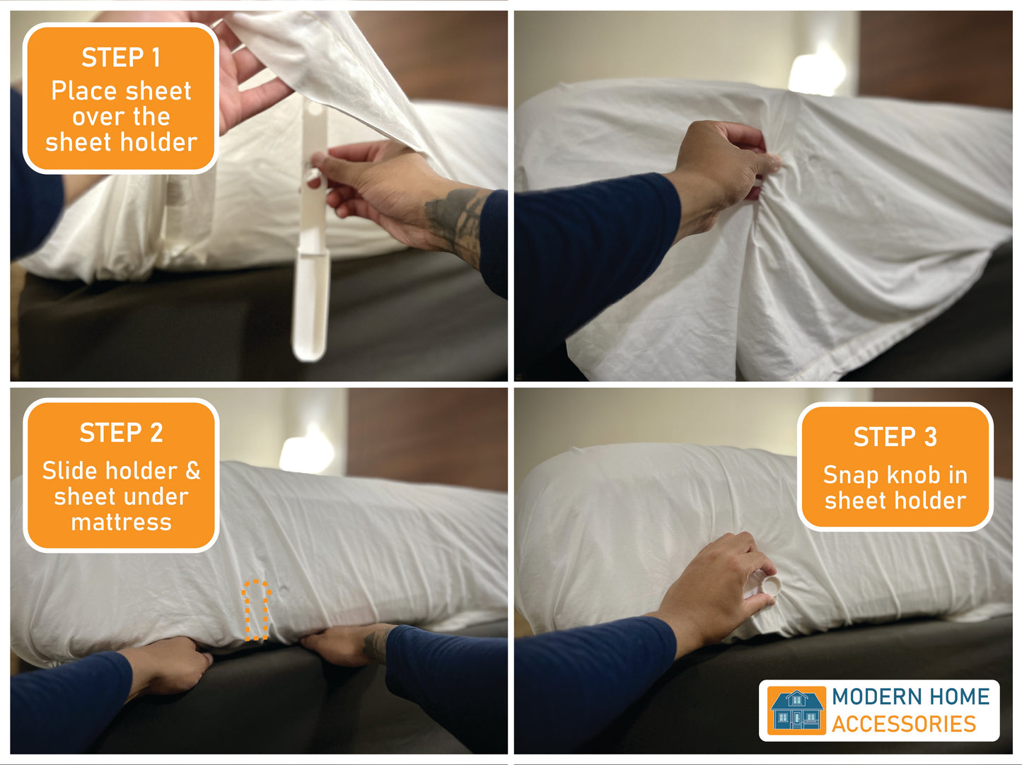 Bedsheet Holders (Pack of 4)